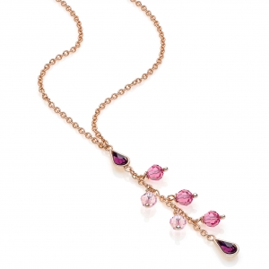  Collana in Argento con cristalli
